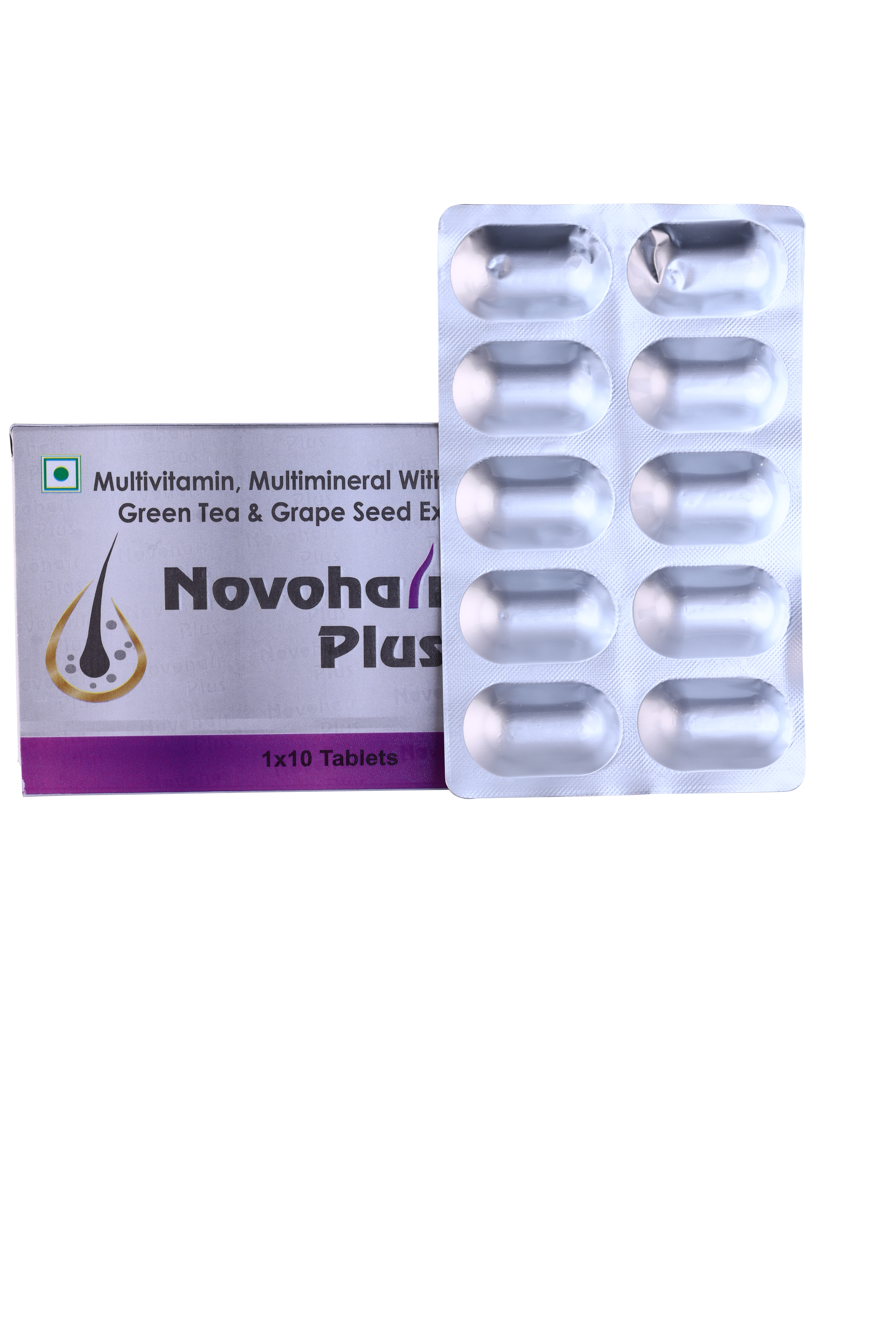 Novohair Plus – Multivitamin, Multimineral With Green Tea & Grape Seed Extract Tablets